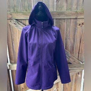 Gerry Outdoors Purple Full Zip Hooded Jacket Size M